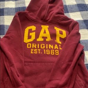 Gap kids burgundy hoodie